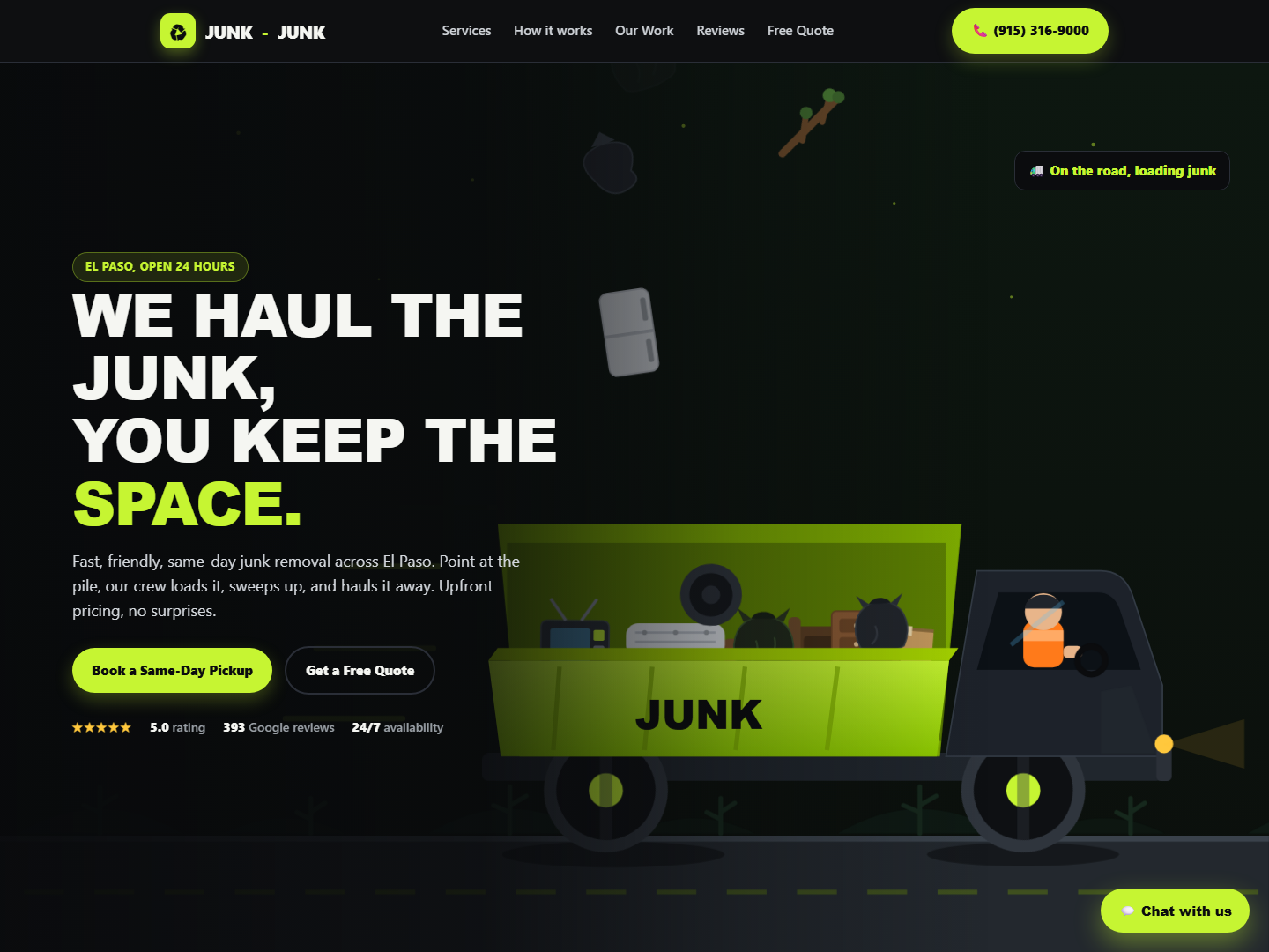 JUNK-JUNK El Paso website