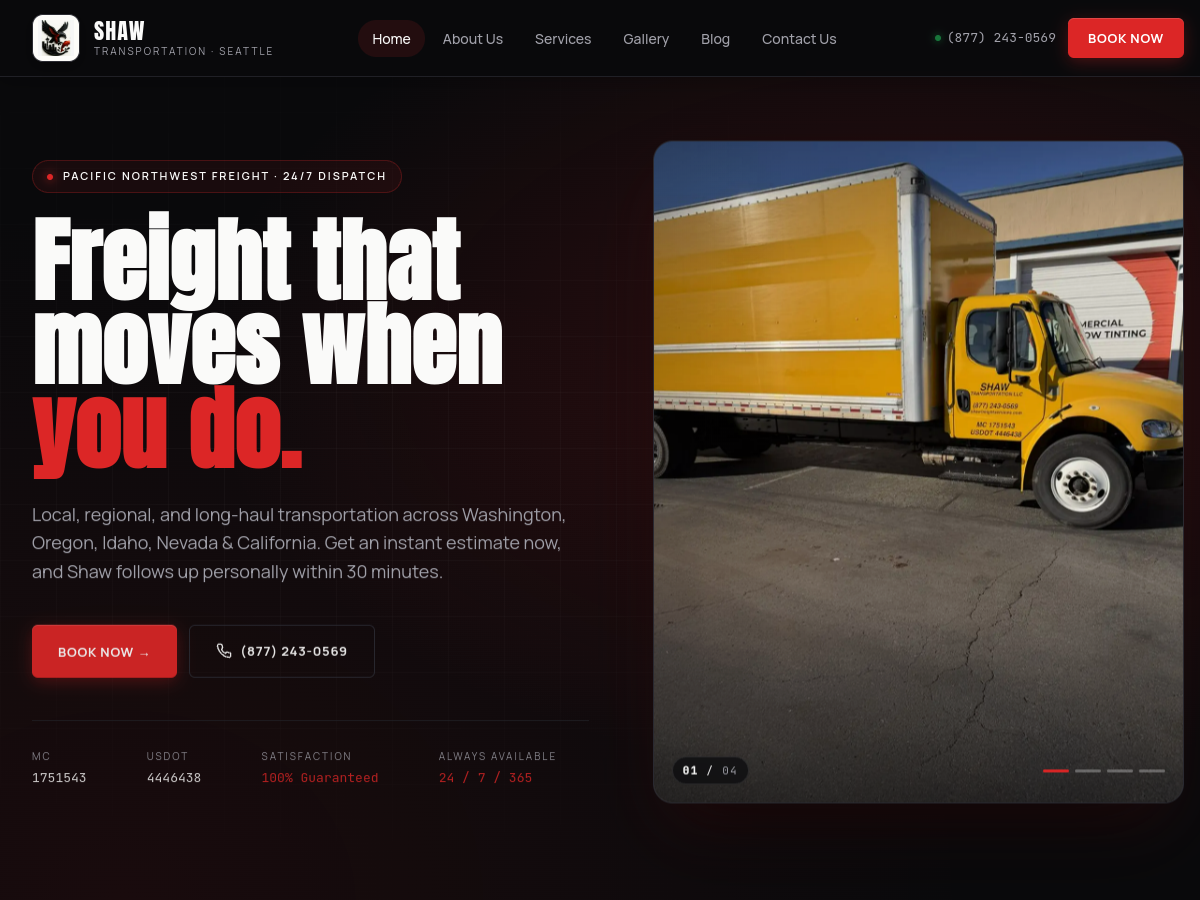 Shaw Transportation website